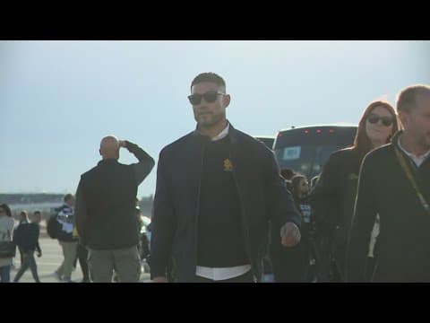 Fighting Irish arrive in Atlanta