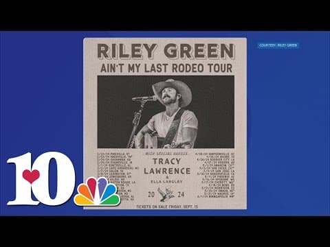 Country star Riley Green coming to Knoxville