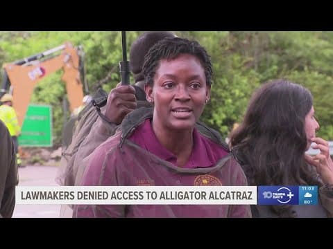 Florida Democratic lawmakers say they were barred from entering Alligator Alcatraz
