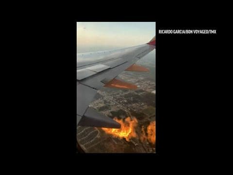 Southwest Airlines plane engine catches fire mid-flight