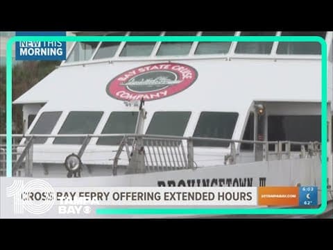 Cross Bay Ferry offering extended hours for NHL playoffs