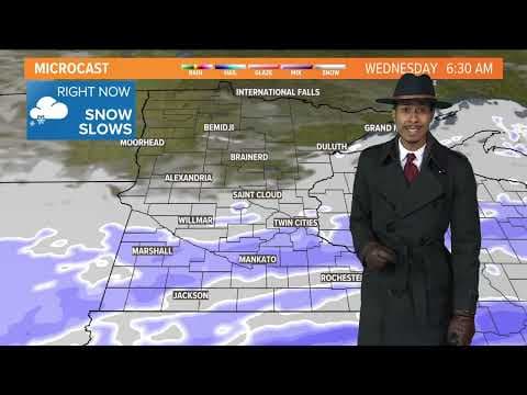 WEATHER: Snow slows before more snow and wind Wednesday evening