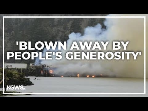 Coastal communities pitch in help Ilwaco crabbers after devastating dock fire