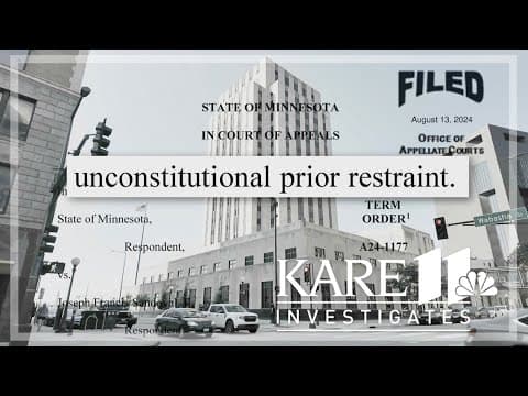 KARE 11 Investigates: First Amendment assault by Ramsey County judge overturned