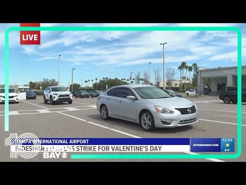 Rideshare drivers protesting on Valentine's Day