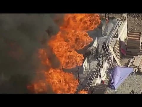 Fire at Santee wastewater site