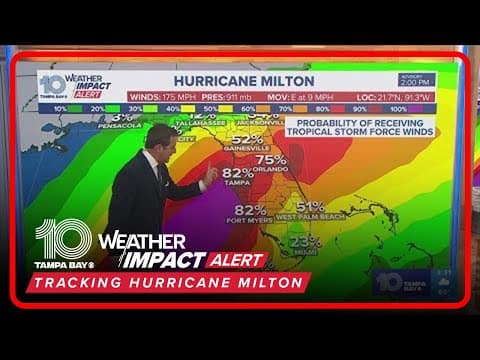 Tracking Milton: Latest forecast and news update from 10 Tampa Bay
