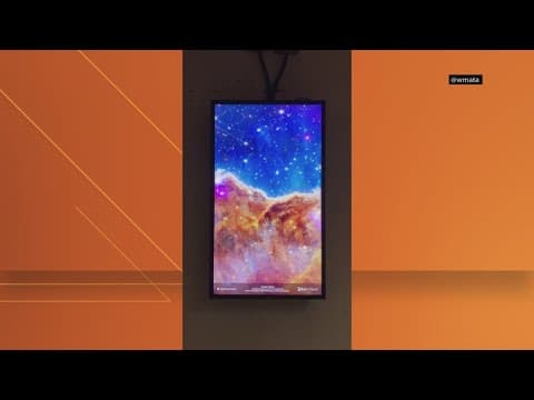 WMATA adds art celebrating 25th anniversary of NASA telescope in metro stations