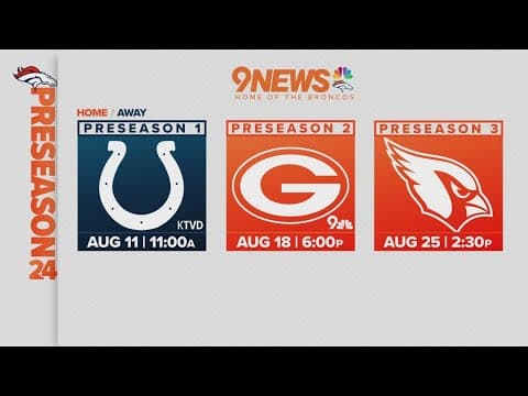 First look at the 2024 Denver Broncos preseason schedule