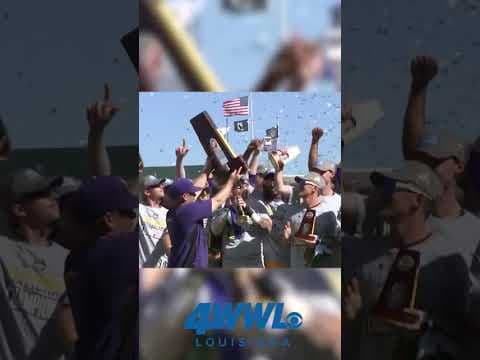 LSU CHAMPS AGAIN 🏆🐅 #lsubaseball #collegebaseball #geauxtigers