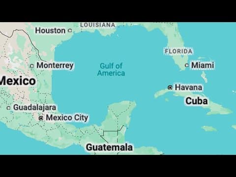 Another major maps app has changed Gulf of Mexico to Gulf of America in the US