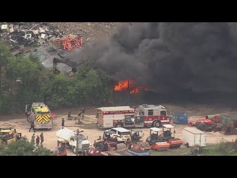 Unauthorized burning led to massive fire at north Harris County scrapyard, fire marshal says