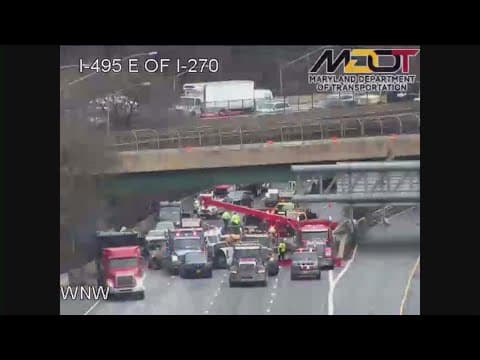 Crash closes Capital Beltway in Maryland