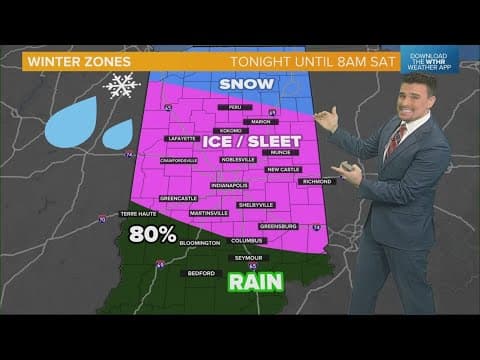 Snow to ice to rain, then back to snow this weekend for Indiana | Full timeline