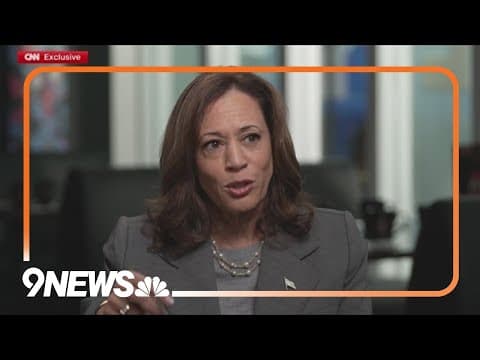 Kamala Harris gives first interview as the presidential nominee
