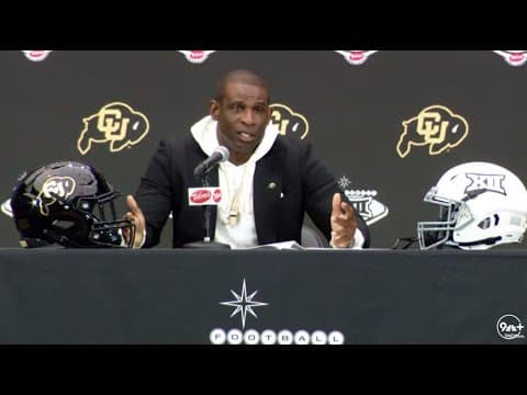 Deion Sanders holds first press conference as Colorado joins Big 12 Conference