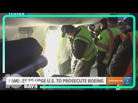 Families will urge U.S. Justice Department to prosecute Boeing