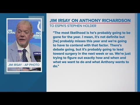 Colts plan for Anthony Richardson