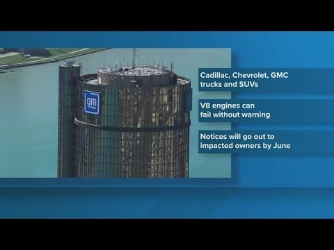 GM recalls nearly 600,000 Cadillac, Chevrolet and GMC cars due to engine failure risks
