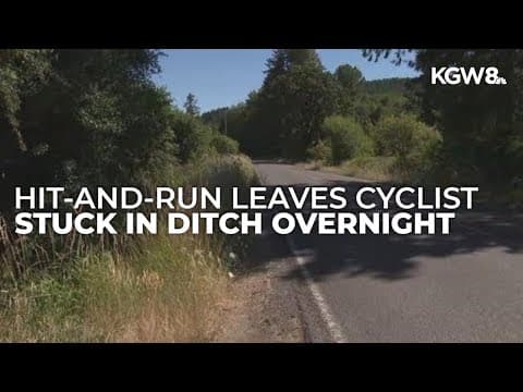 Female cyclist spends night alone in ditch after hit-and-run crash