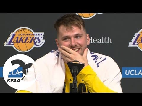 Luka Doncic post-game interview | Dallas Mavericks vs. Los Angeles Lakers