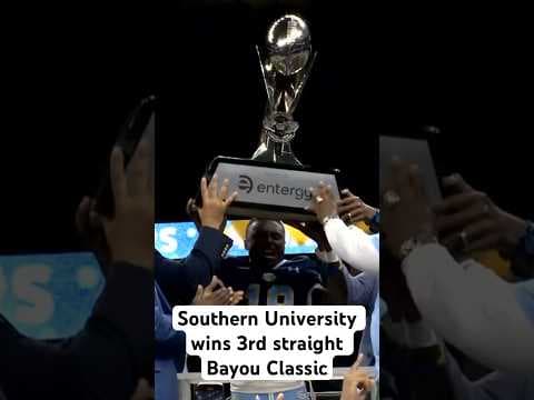 The Southern University Jaguars beat the Grambling State Tigers in the 51st annual Bayou Classic.