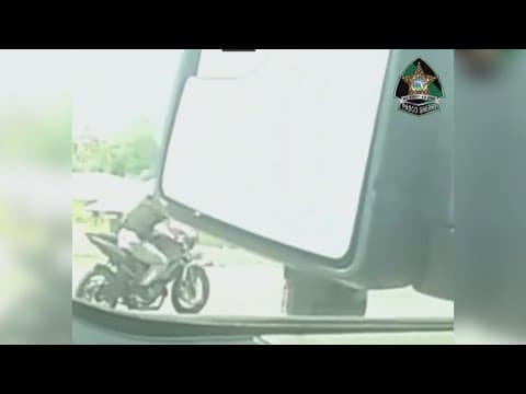Pasco County Sheriff's Office searching for motorcyclist who hit deputy