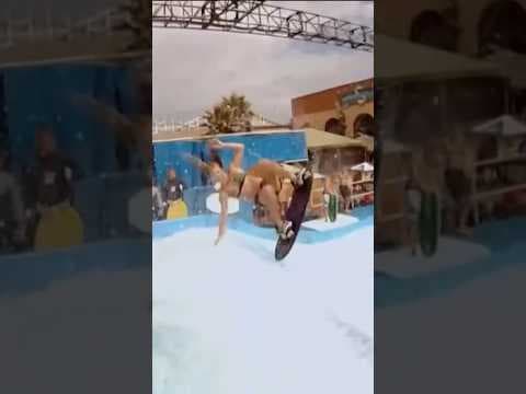 La Mesa mom wins the world 'Flowboarding Championship' riding 10-foot waves in 3 inches of water