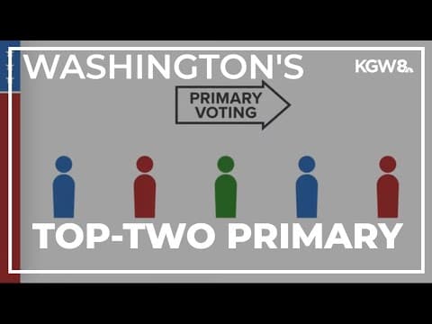 How does Washington state's top-two primary system work?