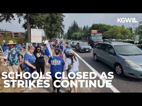 Evergreen, La Center schools to remain closed Tuesday as strikes continue