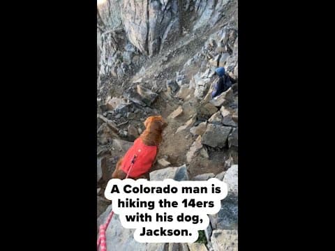 Denver man hikes Colorado's 14ers with his beloved golden retriever, Jackson