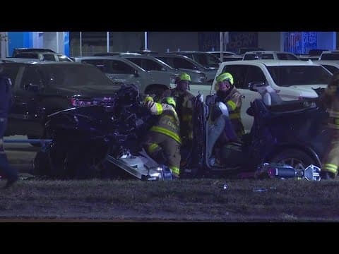 HPD: Innocent driver injured after chase ends in fiery crash on Highway 6