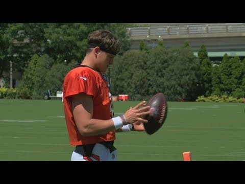Bengals quarterback Joe Burrow is back at practice for the first time in over a month