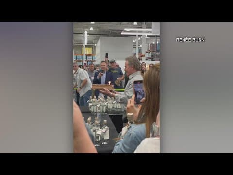 'Breaking Bad' actors Bryan Cranston and Aaron Paul sling mezcal in Mission Valley Costco