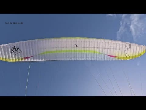 Paraglider makes emergency landing after 'drone hit-and-run'