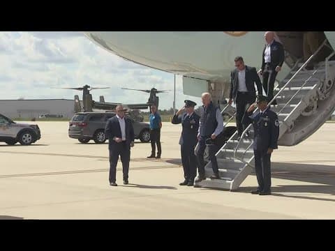 Biden, Harris, Trump travel to states affected by Hurricane Helene