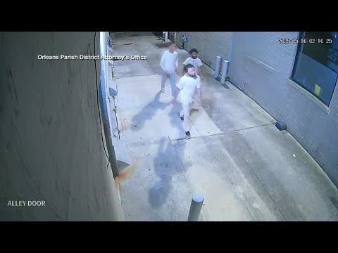 New Orleans escapees: Video that DA's Office says shows three escapees hours after escape