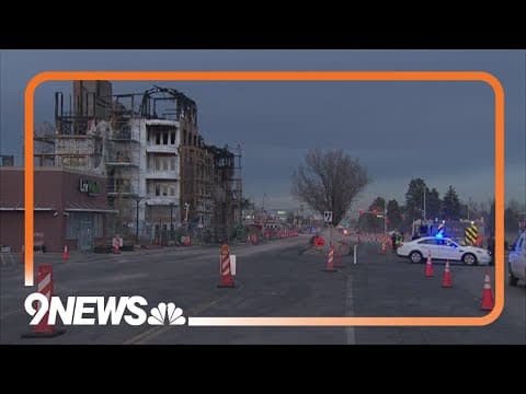 Fire still burns in Aurora apartment building under construction; nearby businesses impacted