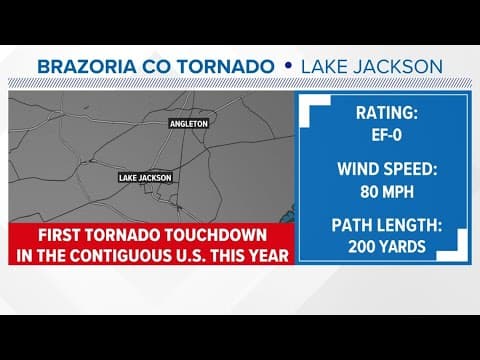 First recorded tornado of 2024 touched down in Houston area