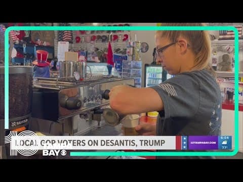 At this conservative coffee shop, voters love DeSantis and Trump and they're not taking sides yet