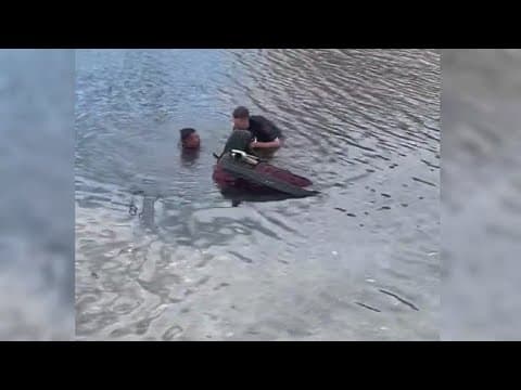 19-year-old suspect dead after car rolls into pond during Plainfield police chase