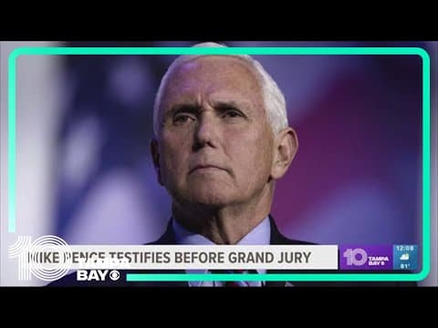 Mike Pence testifies before grand jury