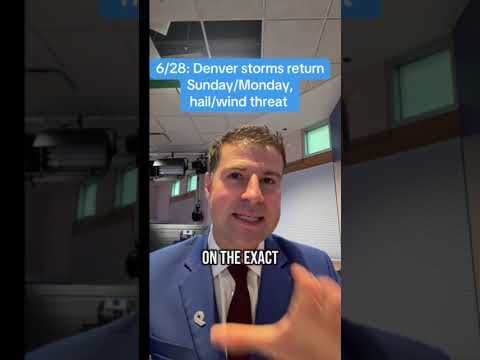Denver storms return Sunday and Monday