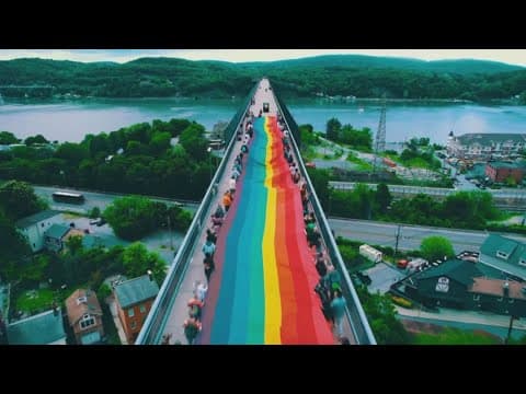 What’s the story behind the 1,000-foot rainbow flag?