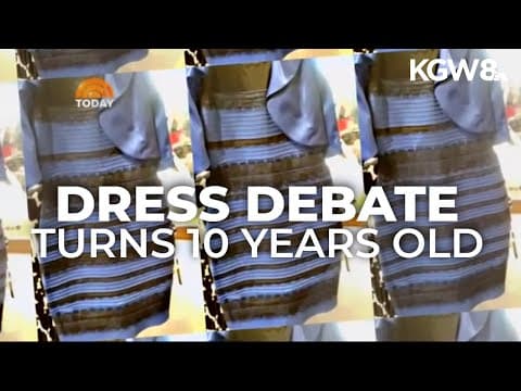 Blue and black or white and gold? Dress debate turns 10 years old