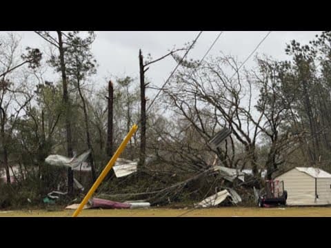 Possible tornado damage to the East Fork community