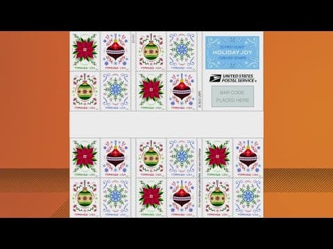 Local artist designs 2024 USPS holiday stamps