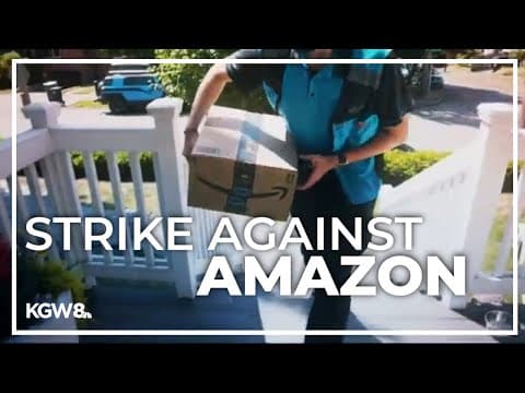 Workers go on strike against Amazon