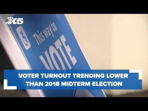 Washington voter turnout trending lower than 2018 Midterms