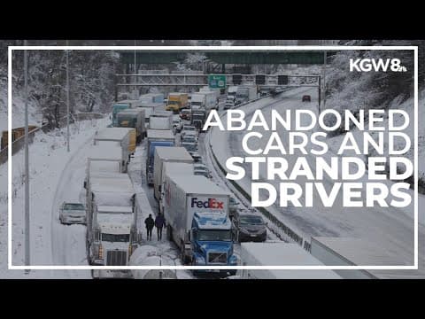 Snow leaves abandoned cars throughout Portland | Live coverage